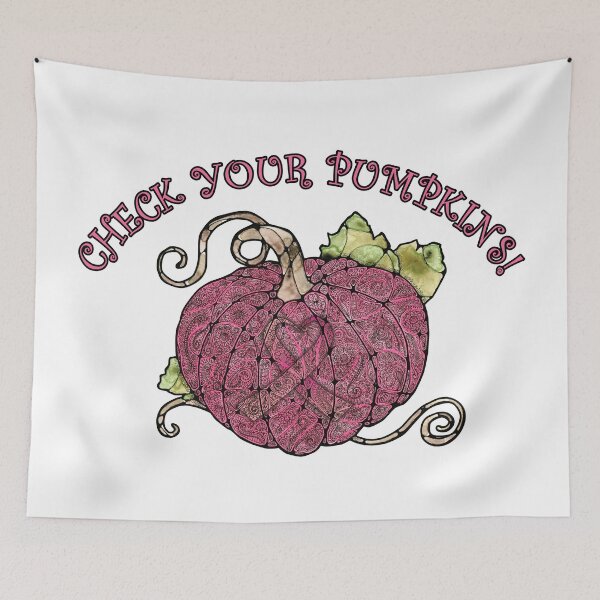 Item preview, Breast Cancer Awareness "Check Your Pumpkins" designed and sold by PinkWinkDesigns.