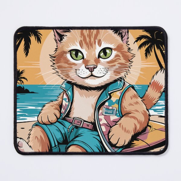 Item preview, Ginger Tabby Beach Fanatic designed and sold by 89BLACK.