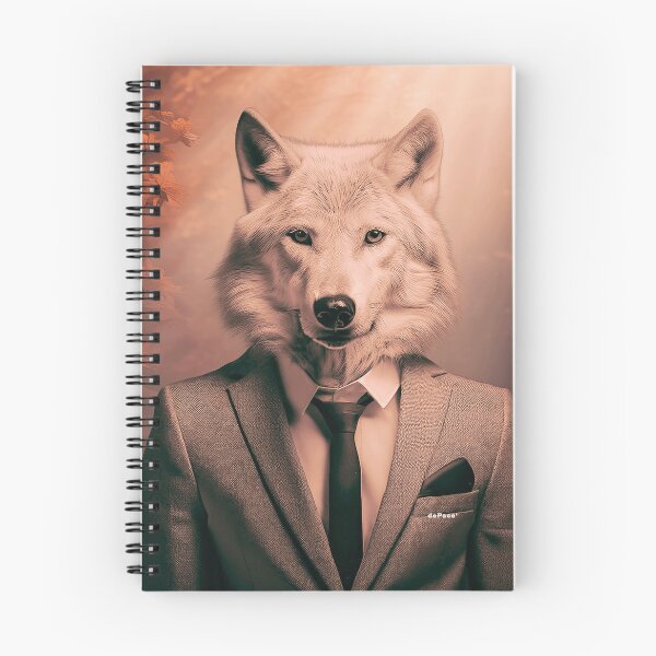 Item preview, A Wolf in a Business Suit Amid Nature's Boardroom - dePace' designed and sold by mrpropcake.