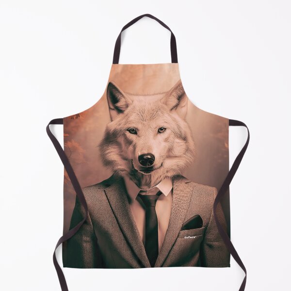 Item preview, A Wolf in a Business Suit Amid Nature's Boardroom - dePace' designed and sold by mrpropcake.