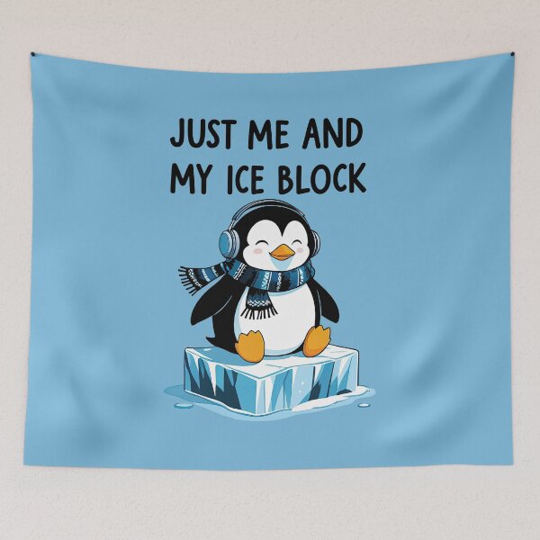 Item preview, Just me and my ice block – Chilling penguin designed and sold by ApriNoeScor.