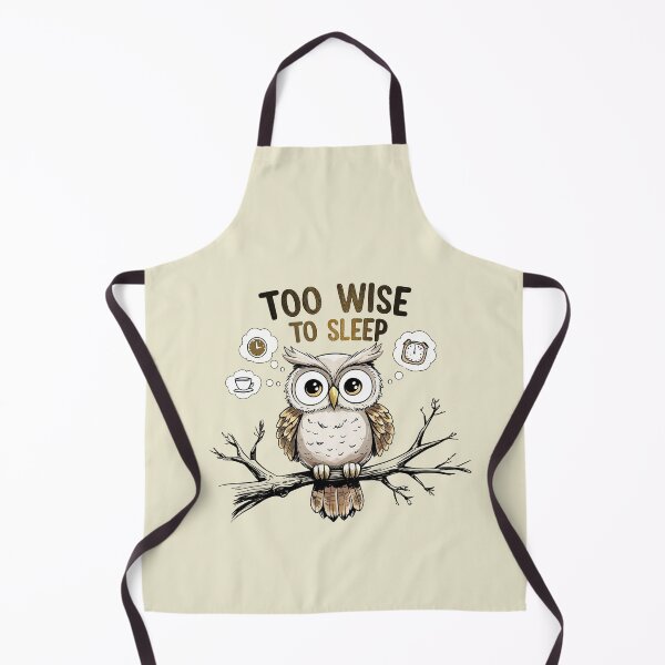 Item preview, Too wise to sleep – Funny owl idea designed and sold by ApriNoeScor.