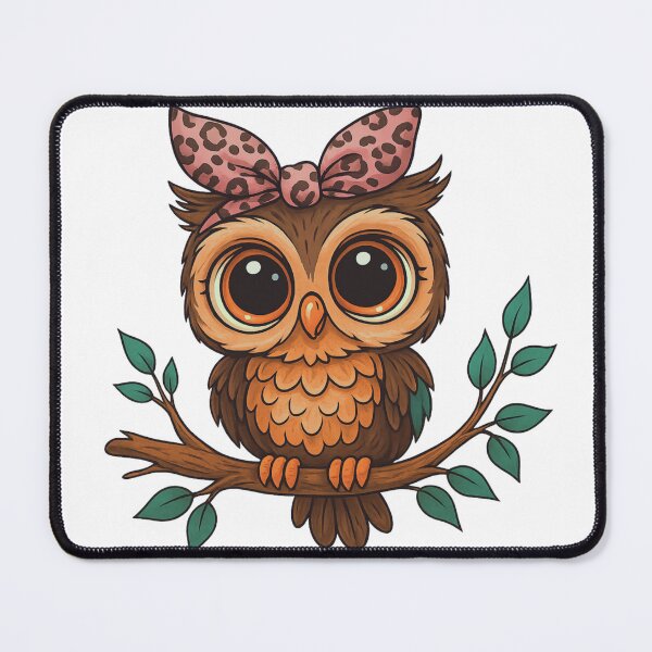 Item preview, Cute Bow Owl – Adorable Charm for Every Age designed and sold by branaghbel.