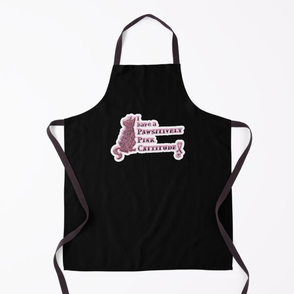 Item preview, Cat Lovers "Pawsitively Pink Cattitude" for Breast Cancer designed and sold by PinkWinkDesigns.