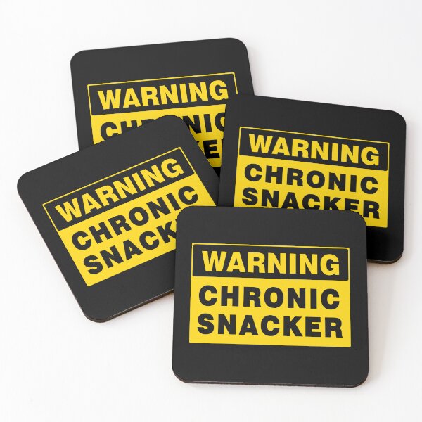 Item preview, WARNING SIGN, CHRONIC SNACKER, NOVELTY SIGNAGE, QUIRKY designed and sold by AASparksDesigns.