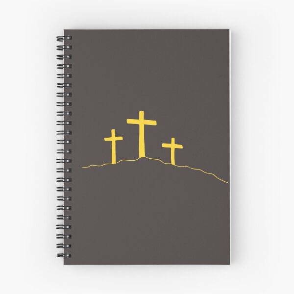 Item preview, Minimalist Three Crosses Mountain - Calvary Silhouette Art designed and sold by IntheLightSola.