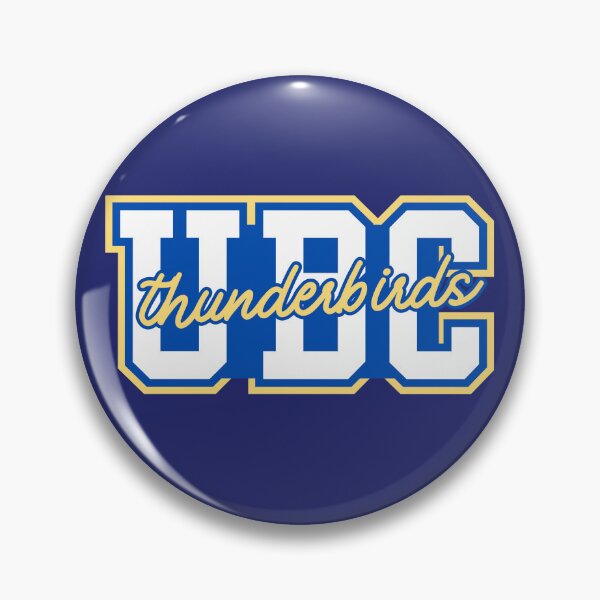 Item preview, navy and pastel yellow varsity UBC thunderbird  designed and sold by jessicaleah15.