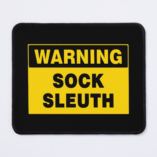 Item preview, WARNING SIGN, SOCK SLEUTH, NOVELTY SIGNAGE, QUIRKY designed and sold by AASparksDesigns.
