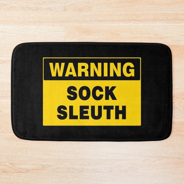 Item preview, WARNING SIGN, SOCK SLEUTH, NOVELTY SIGNAGE, QUIRKY designed and sold by AASparksDesigns.