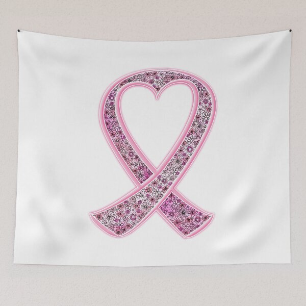Item preview, Breast Cancer Awareness Ribbon with a Big Heart designed and sold by PinkWinkDesigns.