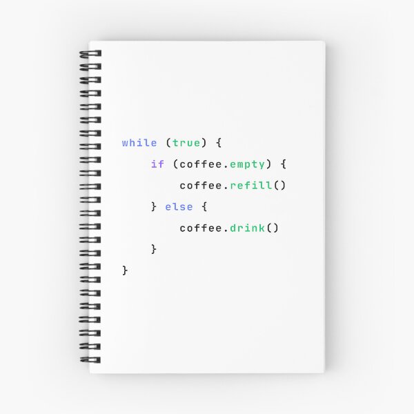 Item preview, Automatic Coffee Refill Logic in Pseudocode designed and sold by Redstrawberry13.