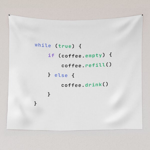 Item preview, Automatic Coffee Refill Logic in Pseudocode designed and sold by Redstrawberry13.