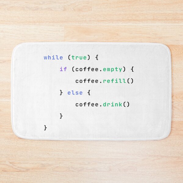 Item preview, Automatic Coffee Refill Logic in Pseudocode designed and sold by Redstrawberry13.