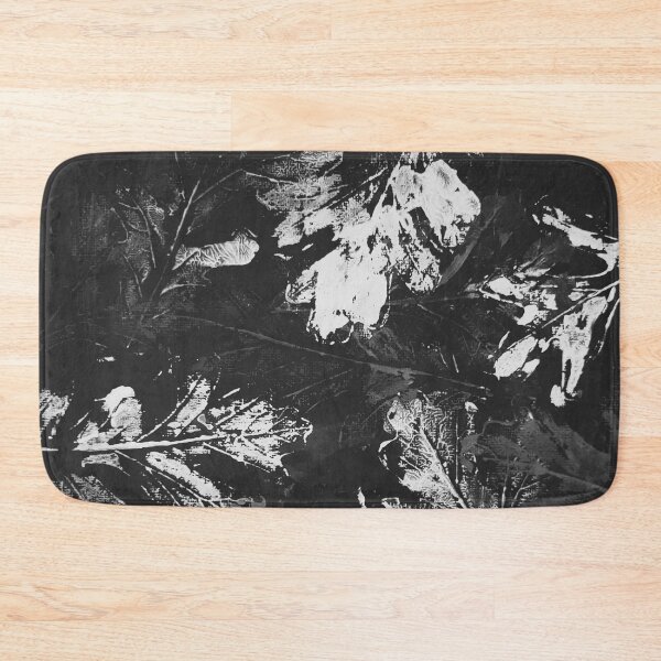 Item preview, Oak Leaves in Acrylics (Black and White) designed and sold by BLAAAAASK.