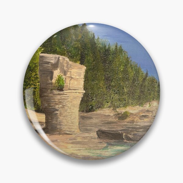 Item preview, Flowerpot Islands Tobermory Ontario Painting designed and sold by BlindEye1.