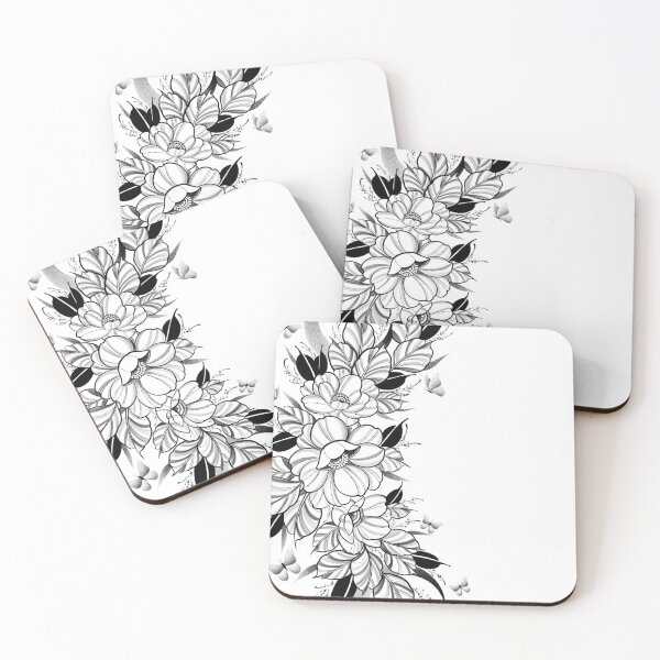 Item preview, Flores art nouveau con media luna designed and sold by 7Delamancha.