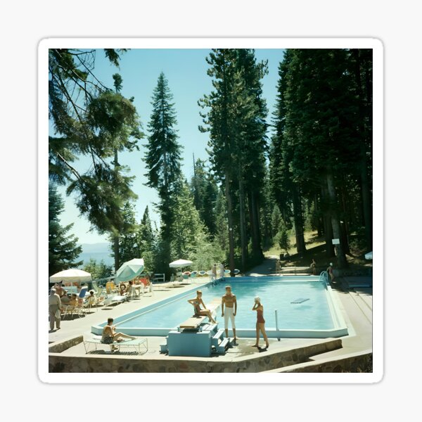 Artikel-Vorschau von Pool am Lake Tahoe, Slim Aarons, designt und verkauft von Ceremonials-.