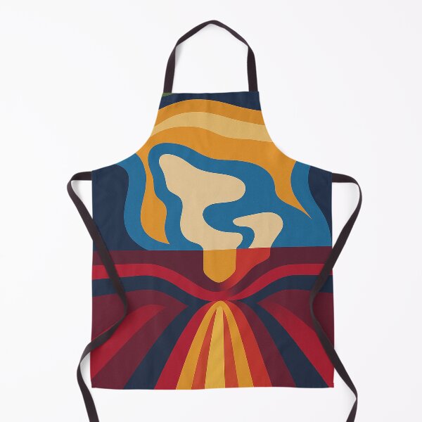 Item preview, Retro Volcano Eruption Abstract Art designed and sold by weirdfishes123.