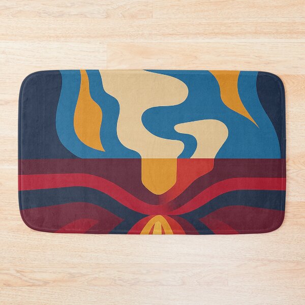 Item preview, Retro Volcano Eruption Abstract Art	 designed and sold by weirdfishes123.