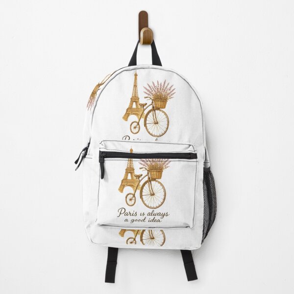 Item preview, Spring in Paris – Eiffel Tower & Lavender Bicycle Illustration, Paris is always a good idea designed and sold by branaghbel.
