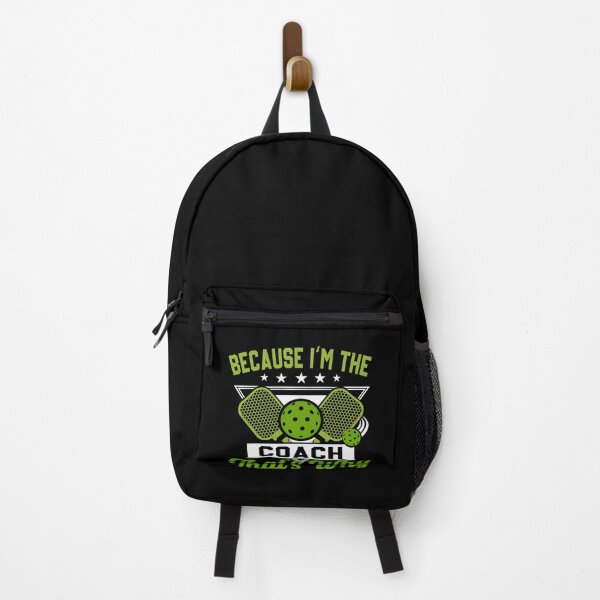 Item preview, Because I'm The Coach That's Why Pickleball designed and sold by SakuraPxl.
