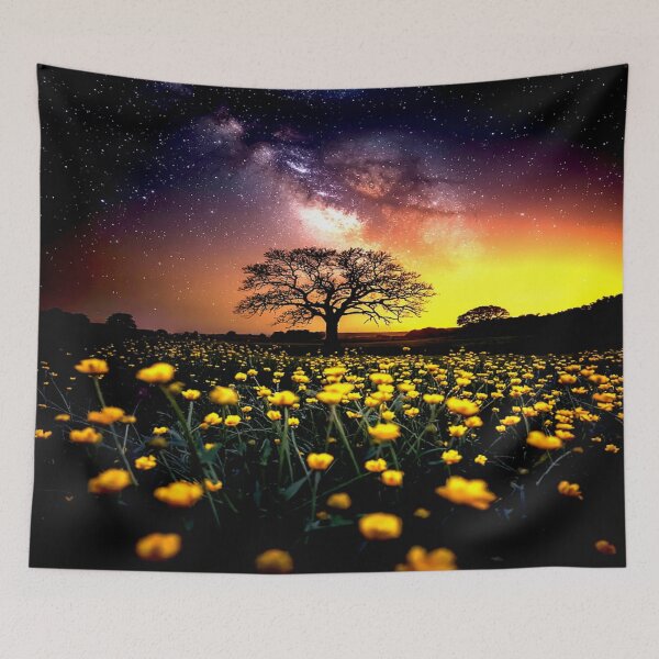 Item preview, Cosmic Blooms: Wildflowers Under the Stars designed and sold by Exodoi.