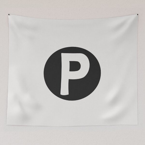 Item preview, letter p white designed and sold by ZiphGames.