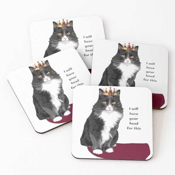 Item preview, King Cat Funny Beheading T-Shirt designed and sold by sunshift.