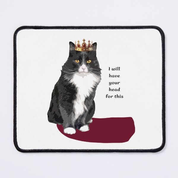 Item preview, King Cat Funny Beheading T-Shirt designed and sold by sunshift.