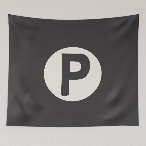Item preview, letter p black designed and sold by ZiphGames.