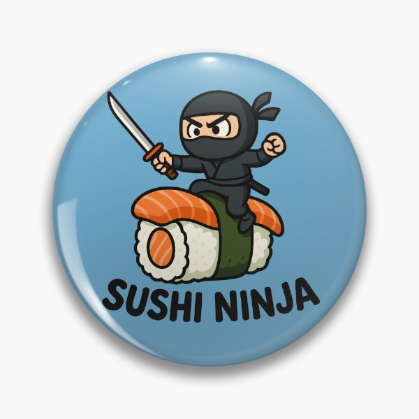 Item preview, Sushi Ninja Funny Cartoon designed and sold by NosandEdgy.
