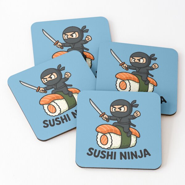 Item preview, Sushi Ninja Funny Cartoon designed and sold by NosandEdgy.