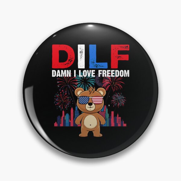 Artikelvorschau, DILF Verdammt, ich liebe Feuerwerk, süßer patriotischer Bär, 4. Juli, USA-Flagge entworfen und verkauft von Smix Pixels.