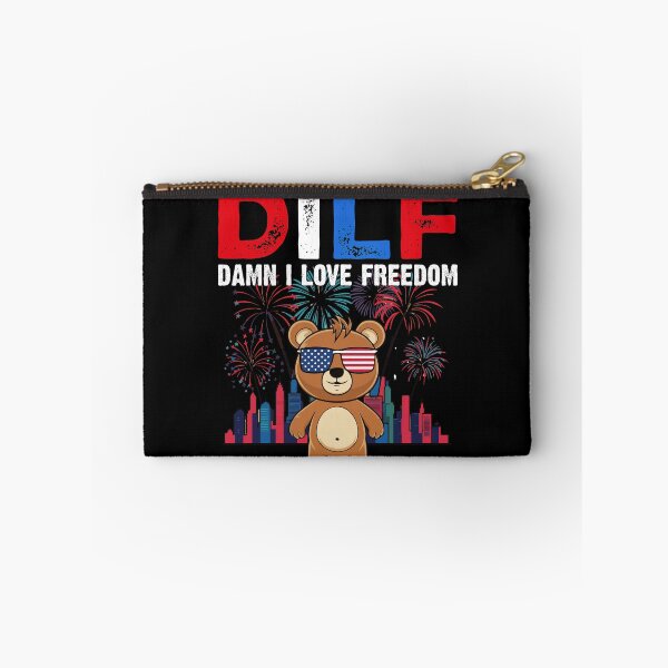 Item preview, DILF Damn I Love Fireworks Cute Patriotic Bear 4th Of July Usa Flag  designed and sold by Smix Pixels.