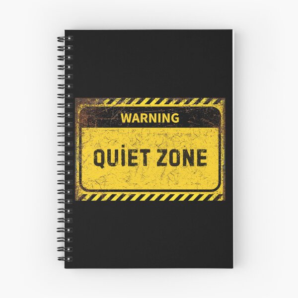 Item preview, Warning Quiet Zone Sign - Distressed Industrial Safety Notice for Noise Control designed and sold by Psycho-Crazy.