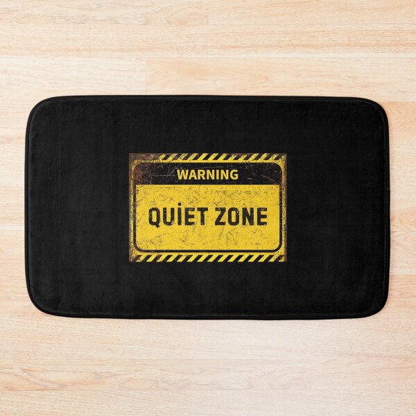 Item preview, Warning Quiet Zone Sign - Distressed Industrial Safety Notice for Noise Control designed and sold by Psycho-Crazy.