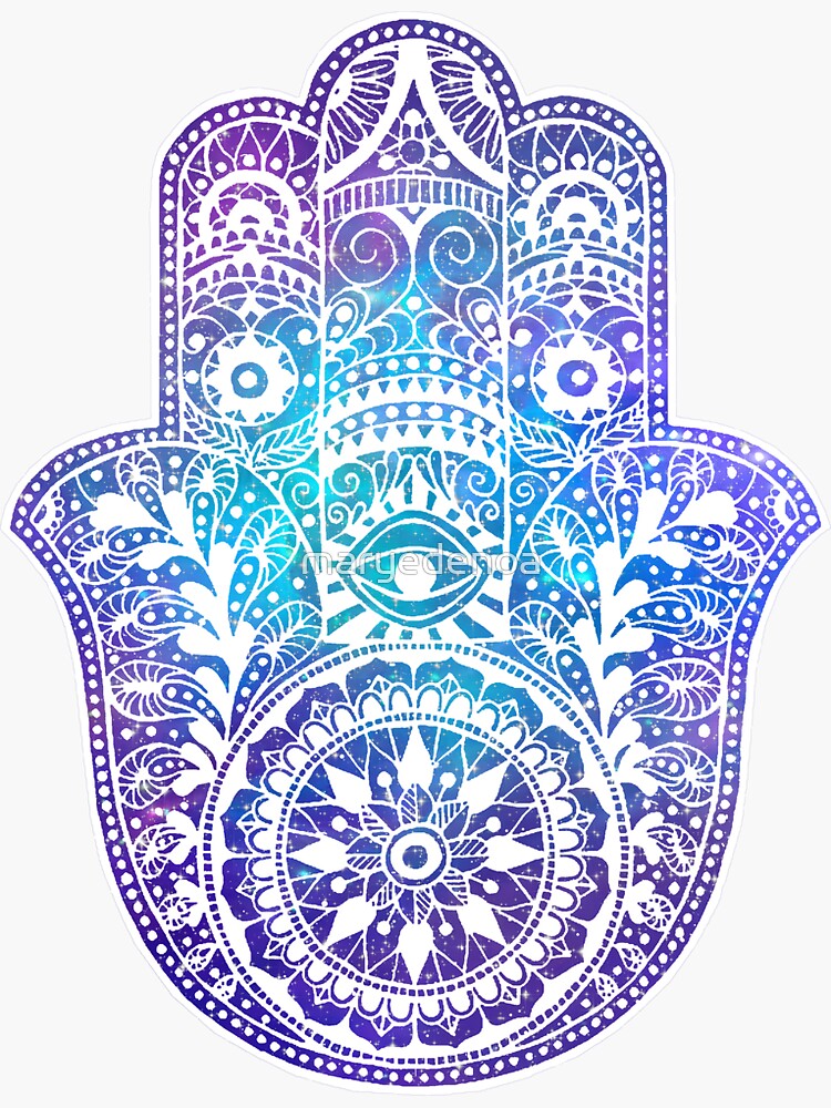 Space Hamsa Hand - I by maryedenoa