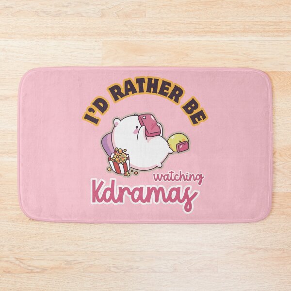 Item preview, I'd Rather Be Watching Kdramas – Cute Kdrama Bear | Funny K-drama Gift designed and sold by KGlam.