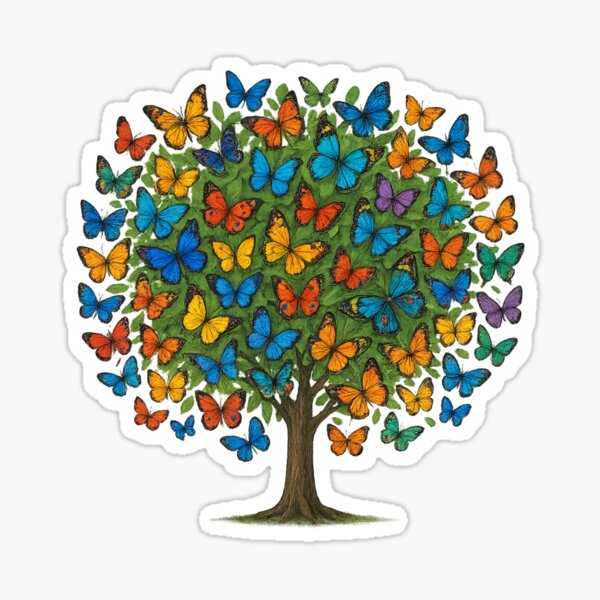 Item preview, Schmetterlingsbaum des Lebens designed and sold by branaghbel.