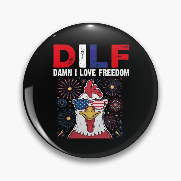 Artikelvorschau, DILF, verdammt, ich liebe Freiheit, cooles patriotisches Huhn – 4. Juli, USA-Flagge entworfen und verkauft von Smix Pixels.