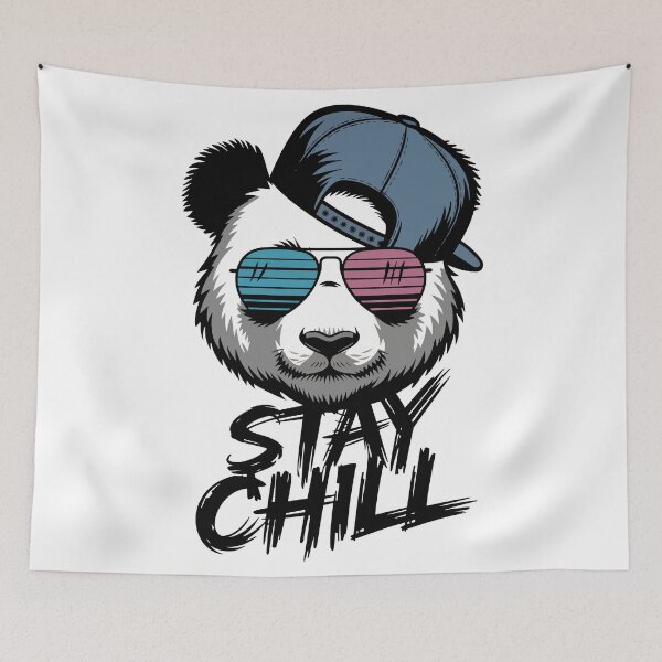 Item preview, Stay Chill Cool Panda with Shades designed and sold by WildlifeInc.