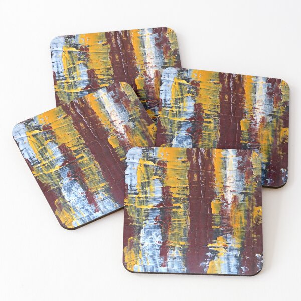 Item preview, Red and Yellow Scraped Abstract Piece designed and sold by BLAAAAASK.