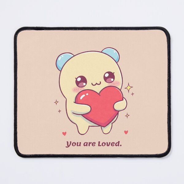 Item preview, Kawaii Character with Heart Hug designed and sold by Obito-Designs.