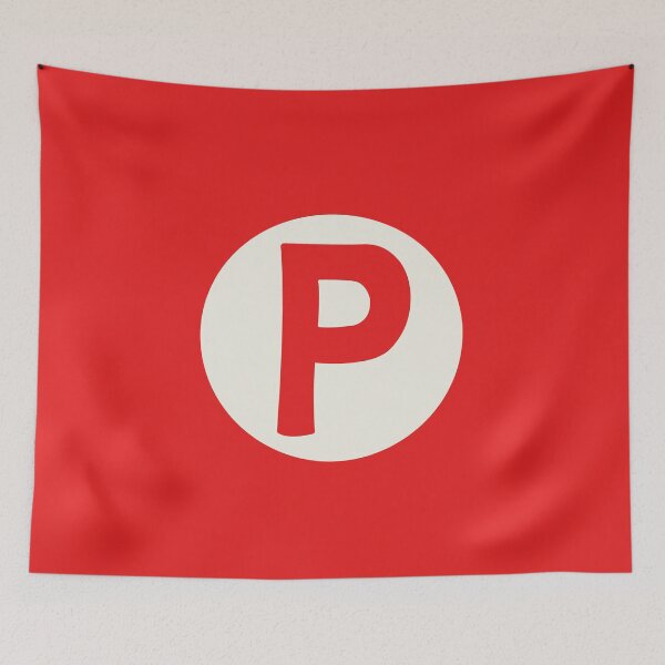 Item preview, letter p red designed and sold by ZiphGames.