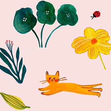 Artwork thumbnail, Kitten Garden Set by NoriMori