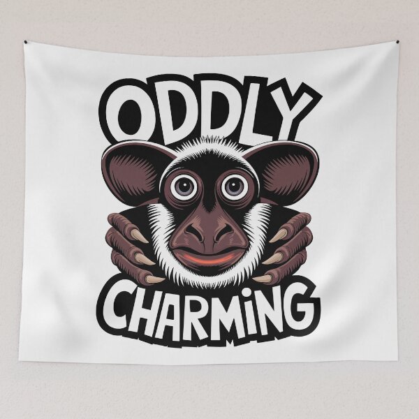Item preview, Oddly Charming Aye-Aye Lemur Design designed and sold by WildlifeInc.