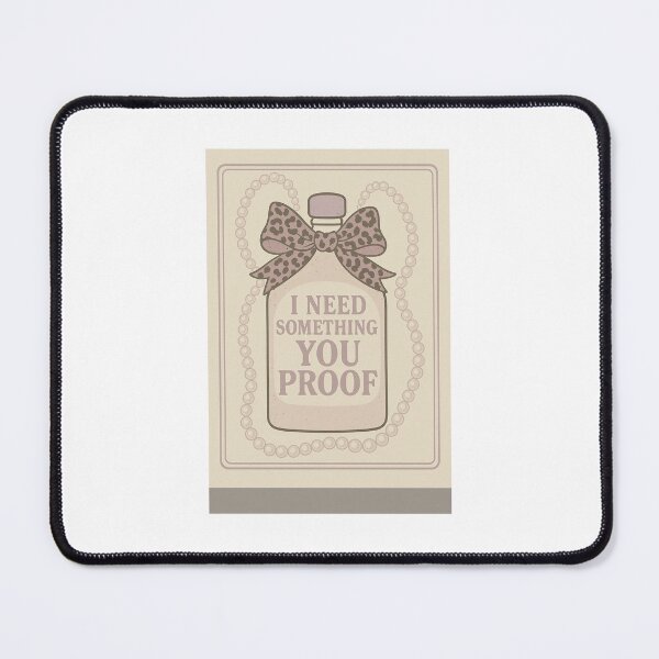 Item preview, "I Need Something You Proof"- Country Aesthetic Bottle Design with Leopard Bow designed and sold by Designmypaige.