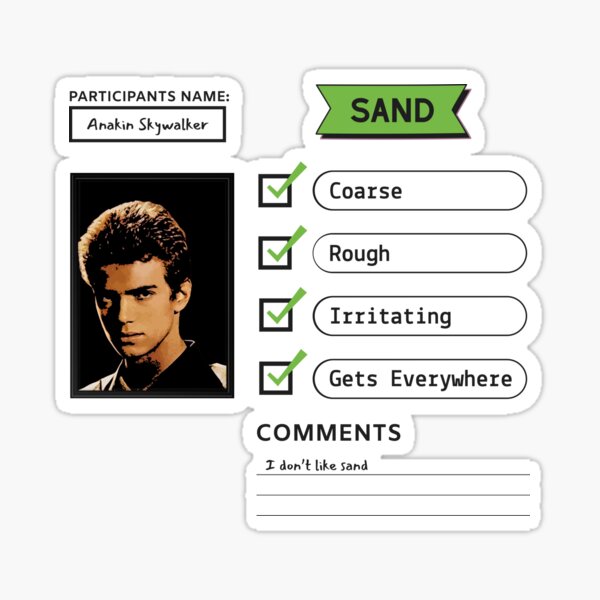 Item preview, I Don’t Like Sand – Parody Meme designed and sold by UNK-Fatigues.