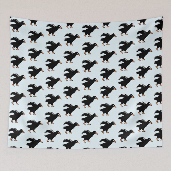 Item preview, Raven bird crow goes fast run walks funny Comic designed and sold by shirt-o-mat.