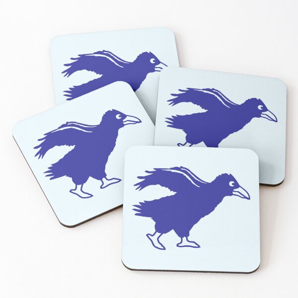 Item preview, Raven bird crow goes fast run walks funny Comic designed and sold by shirt-o-mat.
